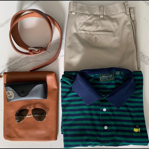 Masters Collection Striped Cotton Golf Polo XXL - Picture 2 of 9